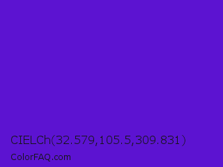 CIELCh 32.579,105.5,309.831 Color Image