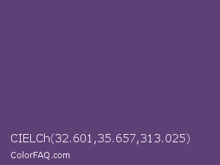 CIELCh 32.601,35.657,313.025 Color Image