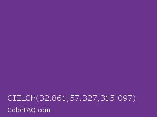 CIELCh 32.861,57.327,315.097 Color Image