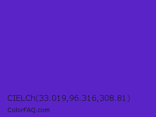 CIELCh 33.019,96.316,308.81 Color Image