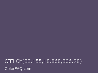 CIELCh 33.155,18.868,306.28 Color Image