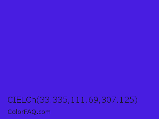CIELCh 33.335,111.69,307.125 Color Image