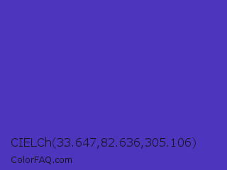 CIELCh 33.647,82.636,305.106 Color Image