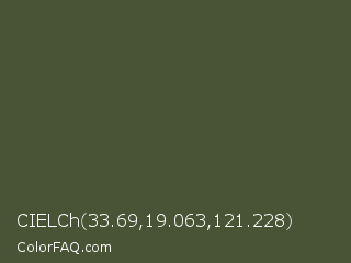 CIELCh 33.69,19.063,121.228 Color Image