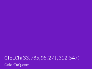 CIELCh 33.785,95.271,312.547 Color Image