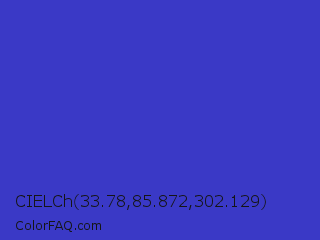 CIELCh 33.78,85.872,302.129 Color Image
