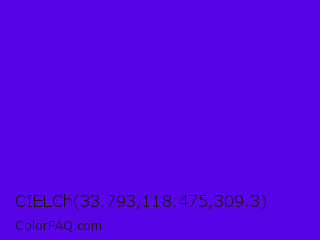 CIELCh 33.793,118.475,309.3 Color Image