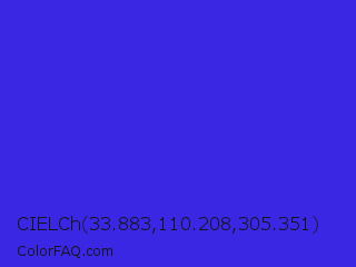 CIELCh 33.883,110.208,305.351 Color Image