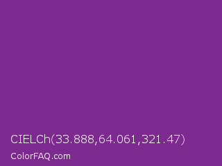 CIELCh 33.888,64.061,321.47 Color Image