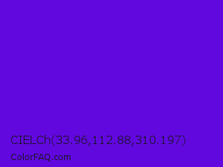 CIELCh 33.96,112.88,310.197 Color Image