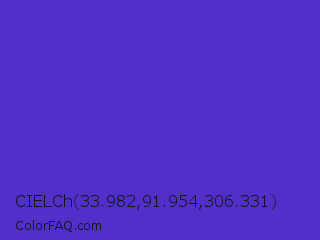 CIELCh 33.982,91.954,306.331 Color Image