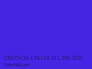 CIELCh 34.134,110.311,306.323 Color Image