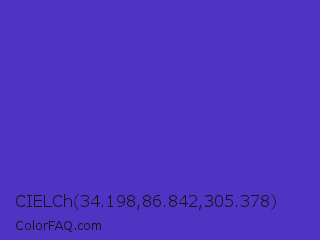 CIELCh 34.198,86.842,305.378 Color Image