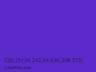CIELCh 34.243,94.636,308.373 Color Image