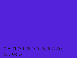 CIELCh 34.28,106.26,307.76 Color Image