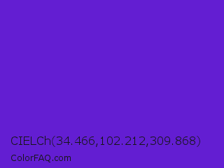 CIELCh 34.466,102.212,309.868 Color Image