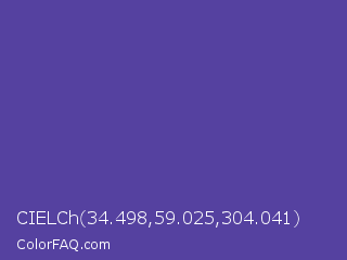 CIELCh 34.498,59.025,304.041 Color Image