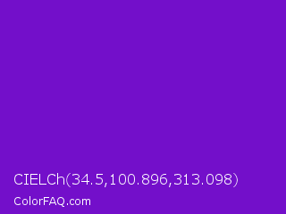 CIELCh 34.5,100.896,313.098 Color Image