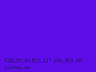 CIELCh 34.835,117.106,309.39 Color Image