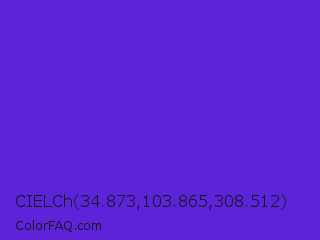 CIELCh 34.873,103.865,308.512 Color Image