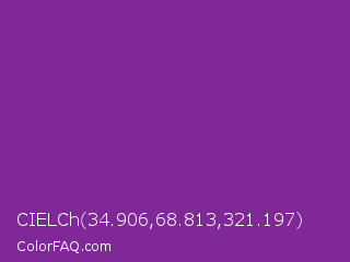 CIELCh 34.906,68.813,321.197 Color Image