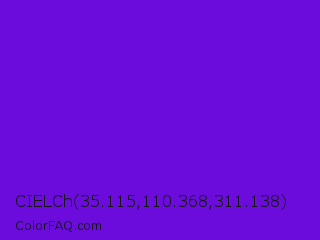 CIELCh 35.115,110.368,311.138 Color Image