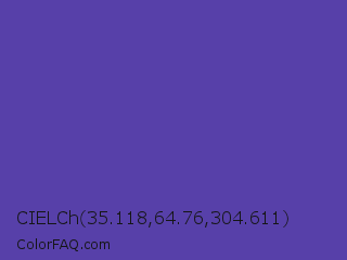 CIELCh 35.118,64.76,304.611 Color Image