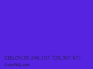 CIELCh 35.246,107.729,307.67 Color Image