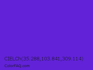 CIELCh 35.288,103.841,309.114 Color Image