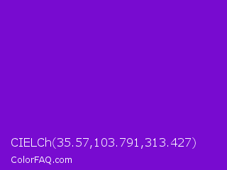 CIELCh 35.57,103.791,313.427 Color Image