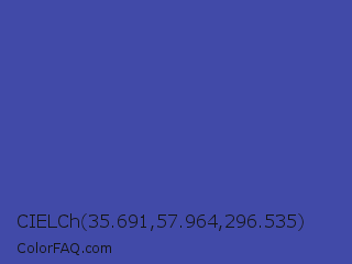 CIELCh 35.691,57.964,296.535 Color Image