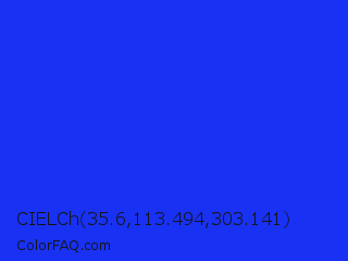 CIELCh 35.6,113.494,303.141 Color Image