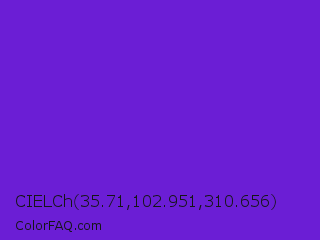 CIELCh 35.71,102.951,310.656 Color Image