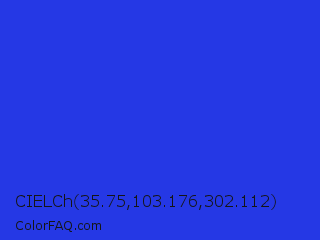 CIELCh 35.75,103.176,302.112 Color Image