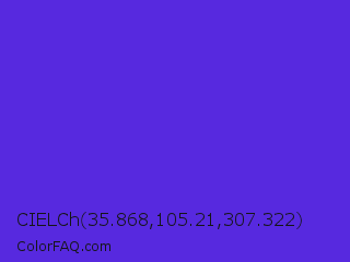 CIELCh 35.868,105.21,307.322 Color Image