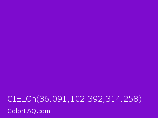 CIELCh 36.091,102.392,314.258 Color Image