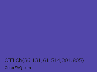 CIELCh 36.131,61.514,301.805 Color Image