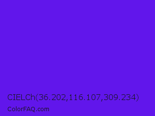 CIELCh 36.202,116.107,309.234 Color Image