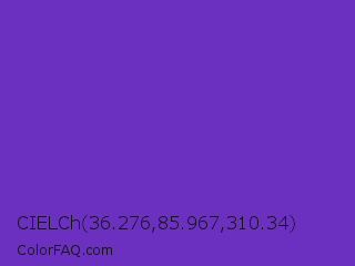 CIELCh 36.276,85.967,310.34 Color Image