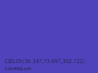 CIELCh 36.347,73.697,302.722 Color Image