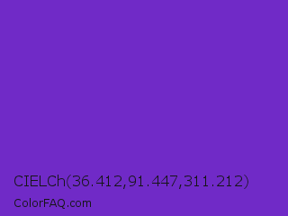 CIELCh 36.412,91.447,311.212 Color Image