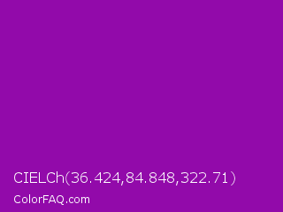 CIELCh 36.424,84.848,322.71 Color Image