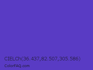 CIELCh 36.437,82.507,305.586 Color Image
