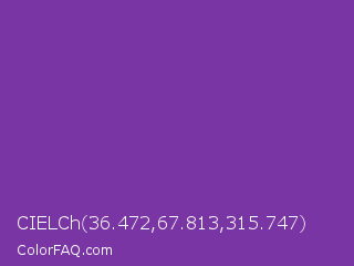 CIELCh 36.472,67.813,315.747 Color Image