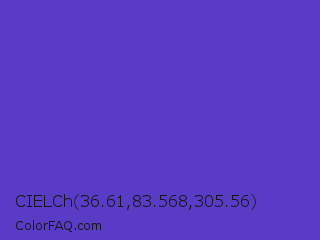 CIELCh 36.61,83.568,305.56 Color Image