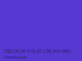 CIELCh 36.676,92.158,305.685 Color Image