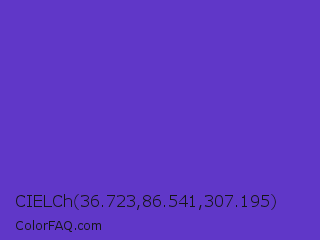 CIELCh 36.723,86.541,307.195 Color Image