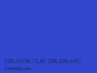 CIELCh 36.73,81.338,298.645 Color Image