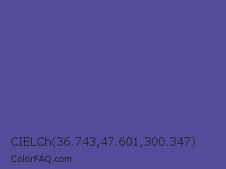 CIELCh 36.743,47.601,300.347 Color Image
