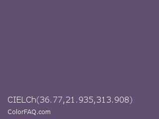 CIELCh 36.77,21.935,313.908 Color Image